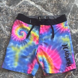 Boys Hurley Multicolor Tie-Dye Board Shorts